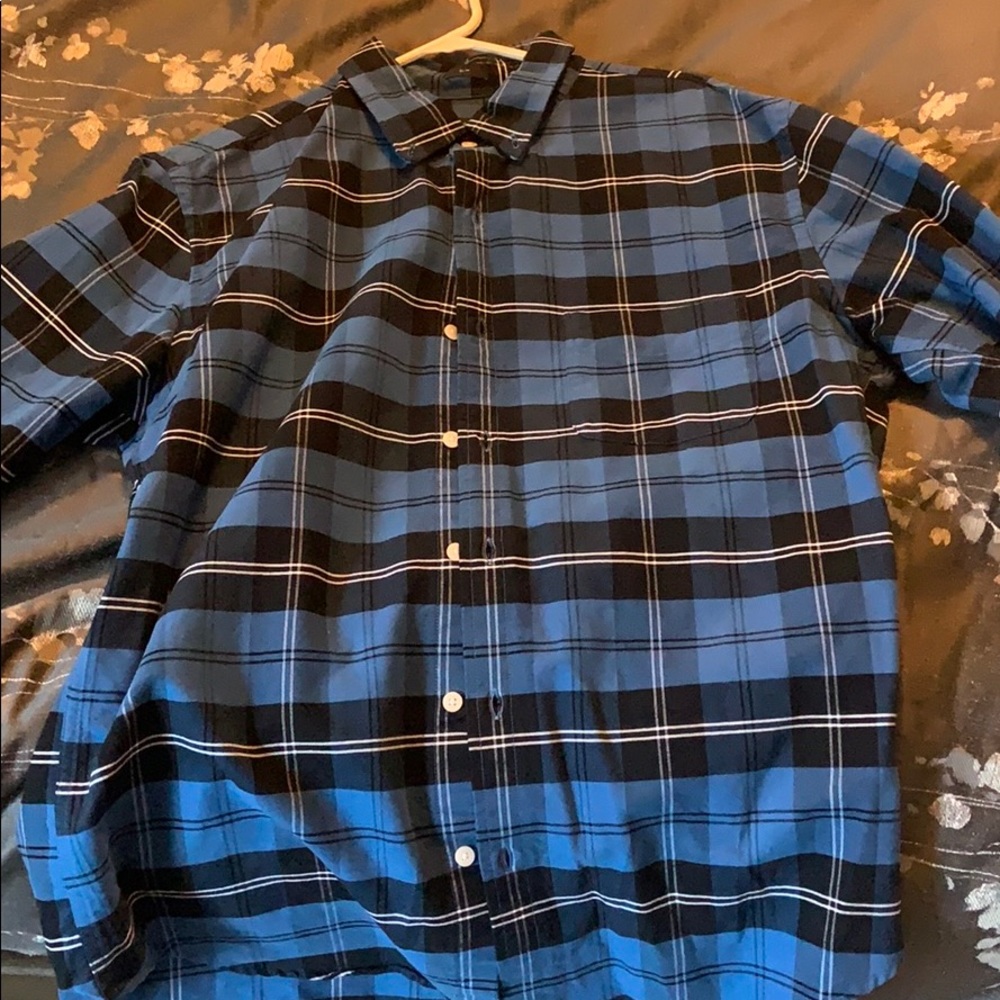 Plaid button down